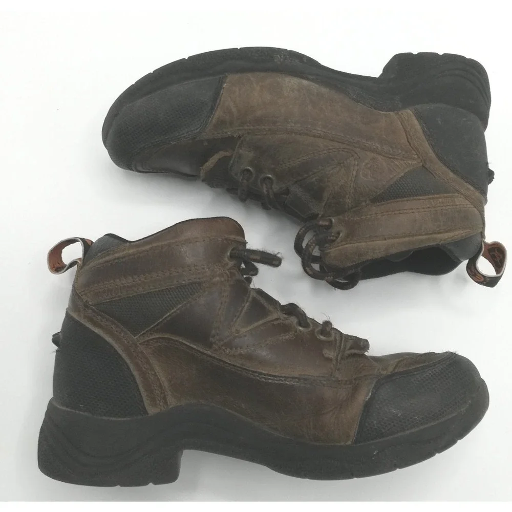 Ariat Shoes Boys Boots Terrain Brown Leather 4LR Technology Lace Up 13‎